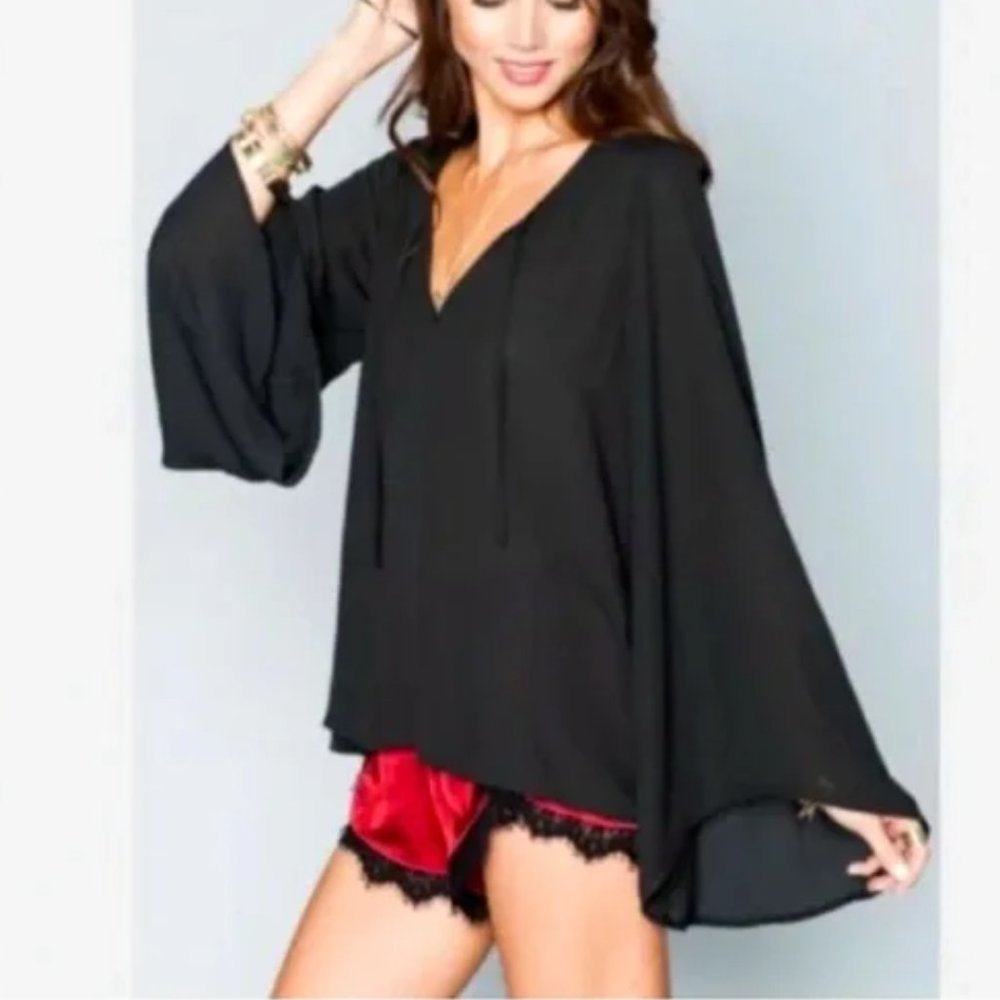 Show Me Your Mumu Bardot Top - Silky Black